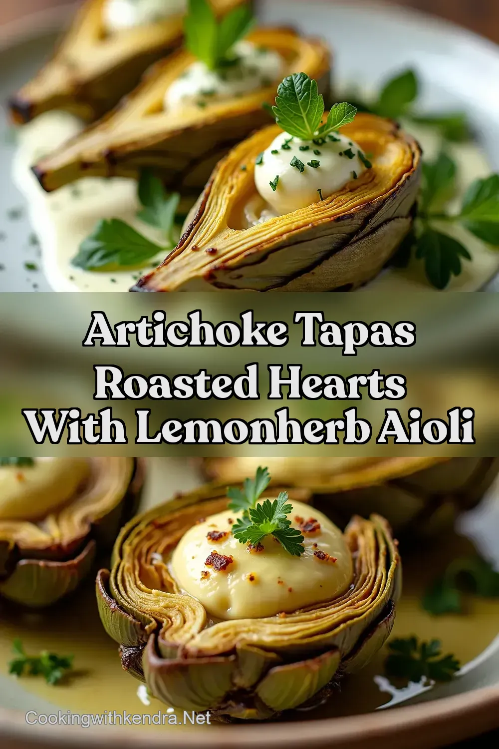 Roasted Artichoke Hearts with LemonHerb Aioli - Cooking…