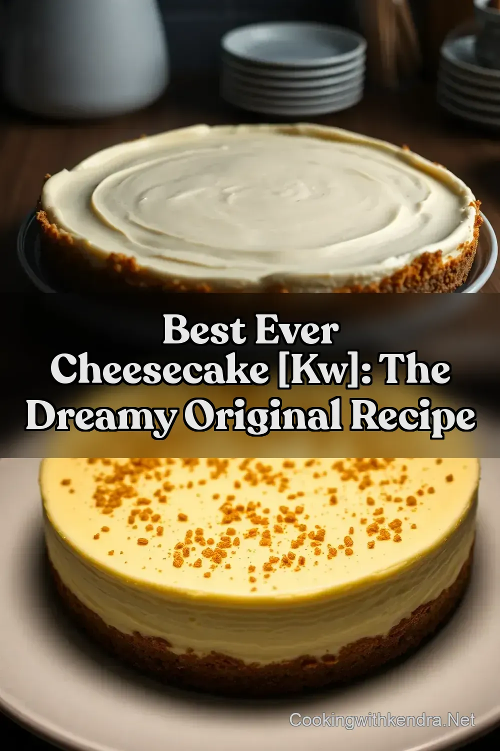Best Ever Cheesecake [kw]: The Dreamy Original Recipe