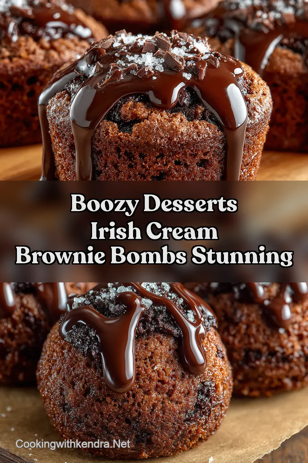 Irish Cream Brownie Bombs A Boozy Without the Booze Treat