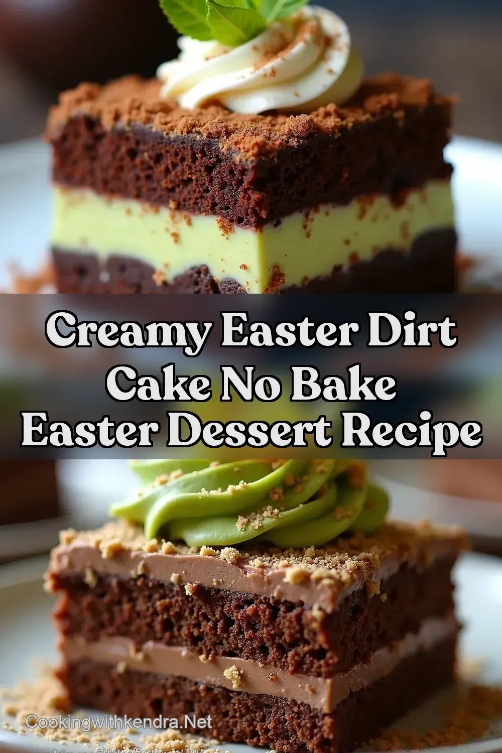 Easter Dirt Cake Creamy Layers Chocolate Avocado Dream