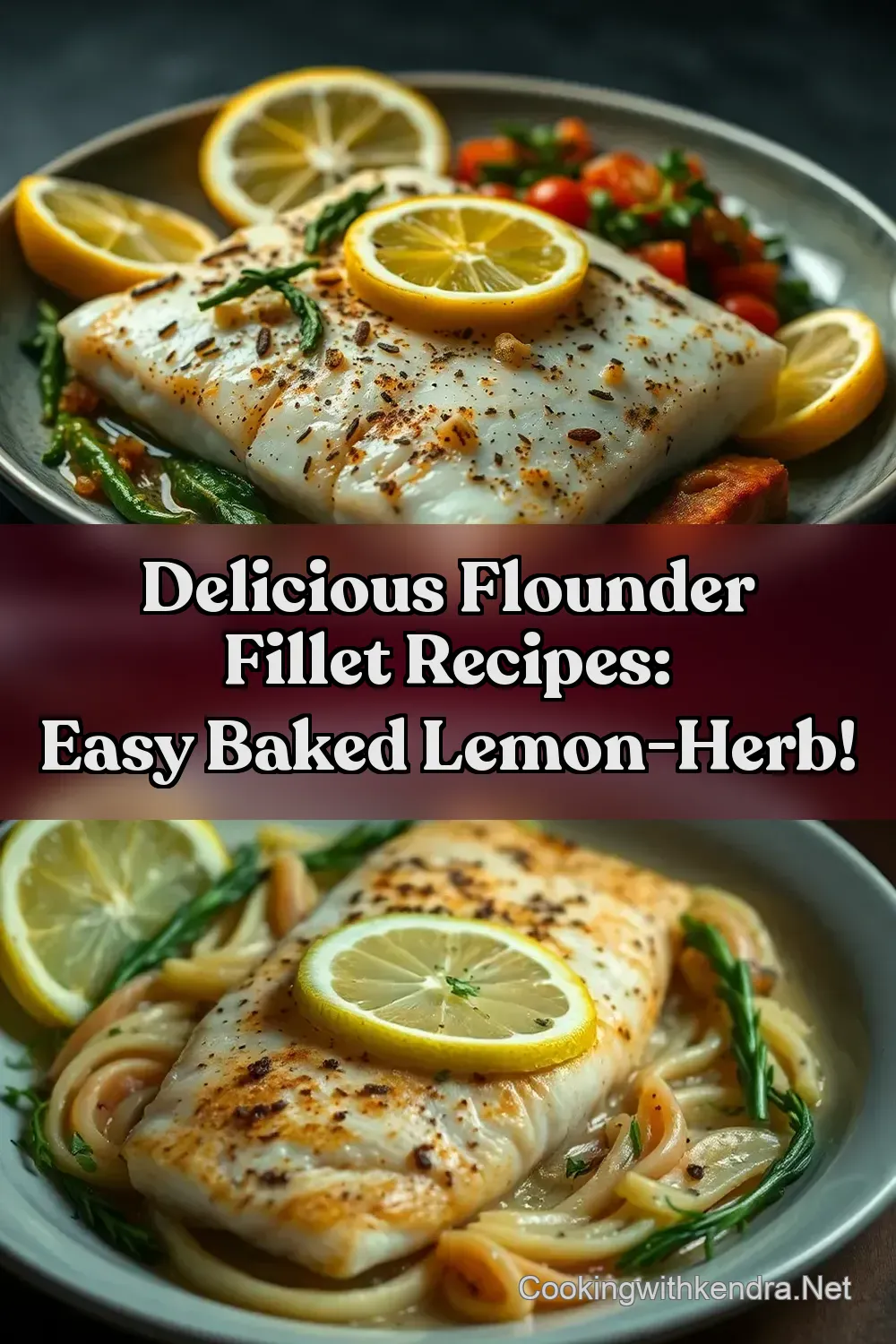 Delicious Flounder Fillet Recipes: Easy Baked Lemon-Herb! : PIN FOR LATER Delicious Flounder Fillet Recipes: Easy Baked Lemon-Herb!
