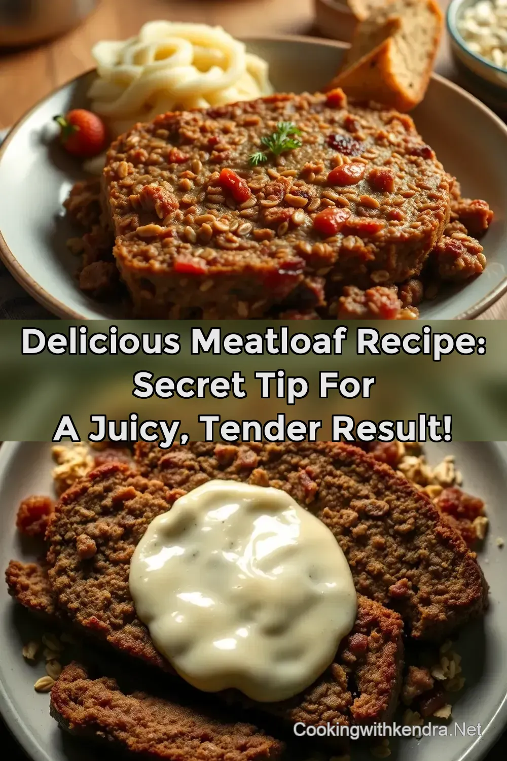 Delicious Meatloaf Recipe: Secret Tip for a Juicy Tender Result! : PIN FOR LATER Delicious Meatloaf Recipe: Secret Tip for a Juicy Tender Result!
