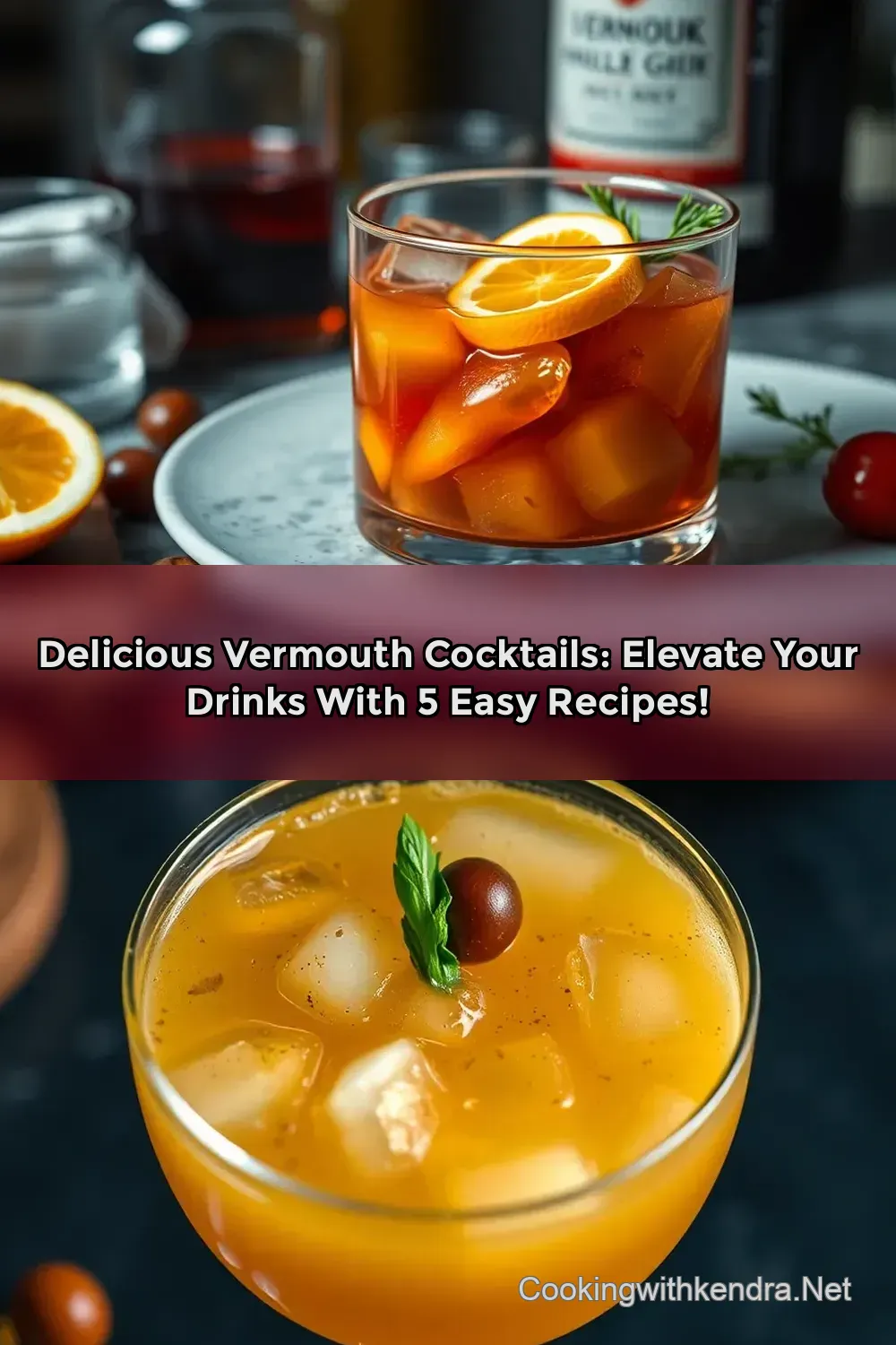 Delicious Vermouth Cocktails: Elevate Your Drinks with 5 Easy Recipes! : PIN FOR LATER Delicious Vermouth Cocktails: Elevate Your Drinks with 5 Easy Recipes!
