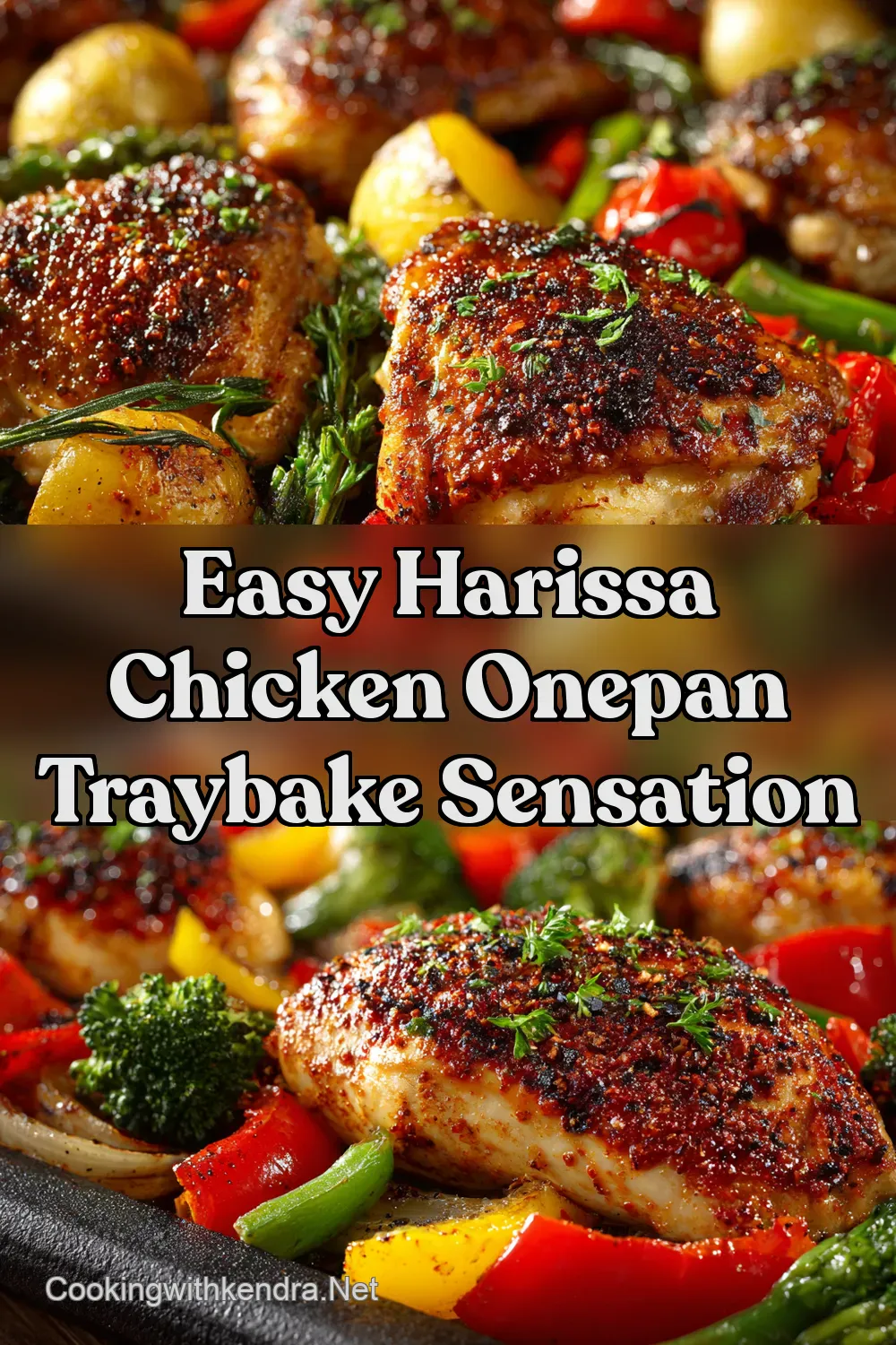 Harissa Chicken Traybake Easy OnePan Dinner - Cooking with…