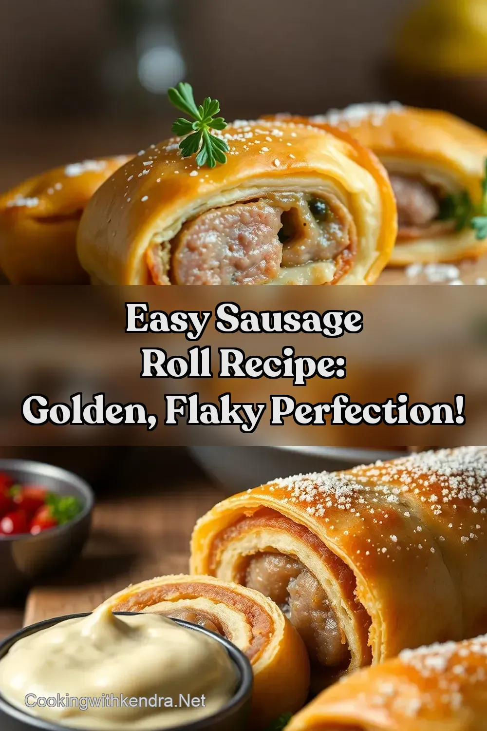 Easy Sausage Roll Recipe: Golden Flaky Perfection! : PIN FOR LATER Easy Sausage Roll Recipe: Golden Flaky Perfection!