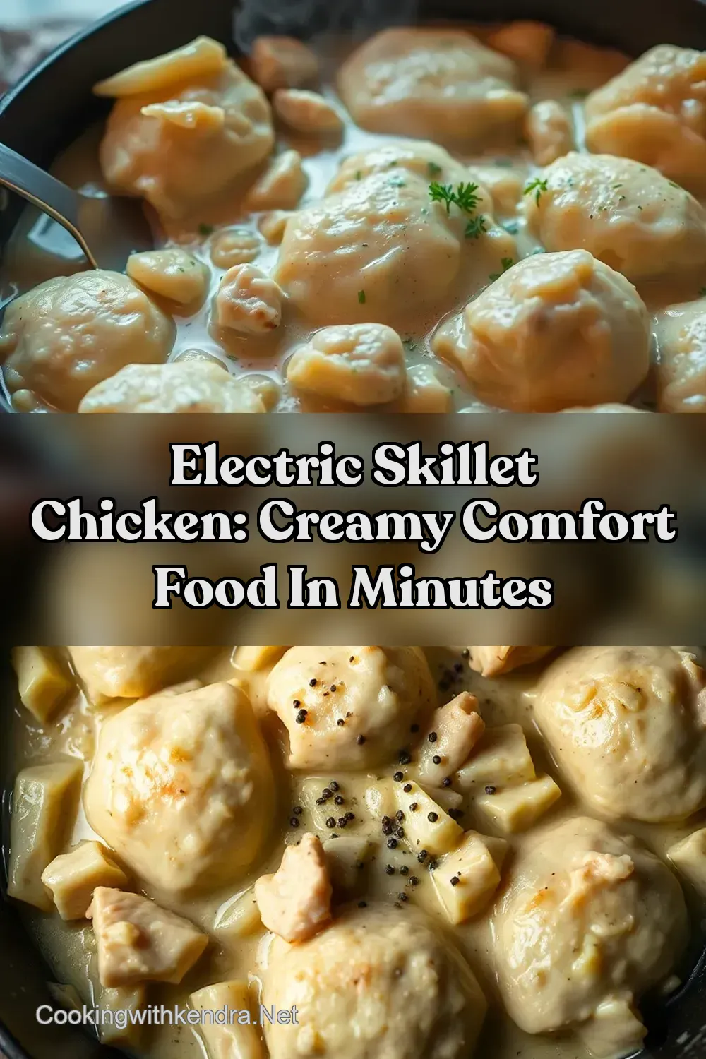 Electric Skillet Chicken: Creamy Comfort Food in Minutes : PIN FOR LATER Electric Skillet Chicken: Creamy Comfort Food in Minutes