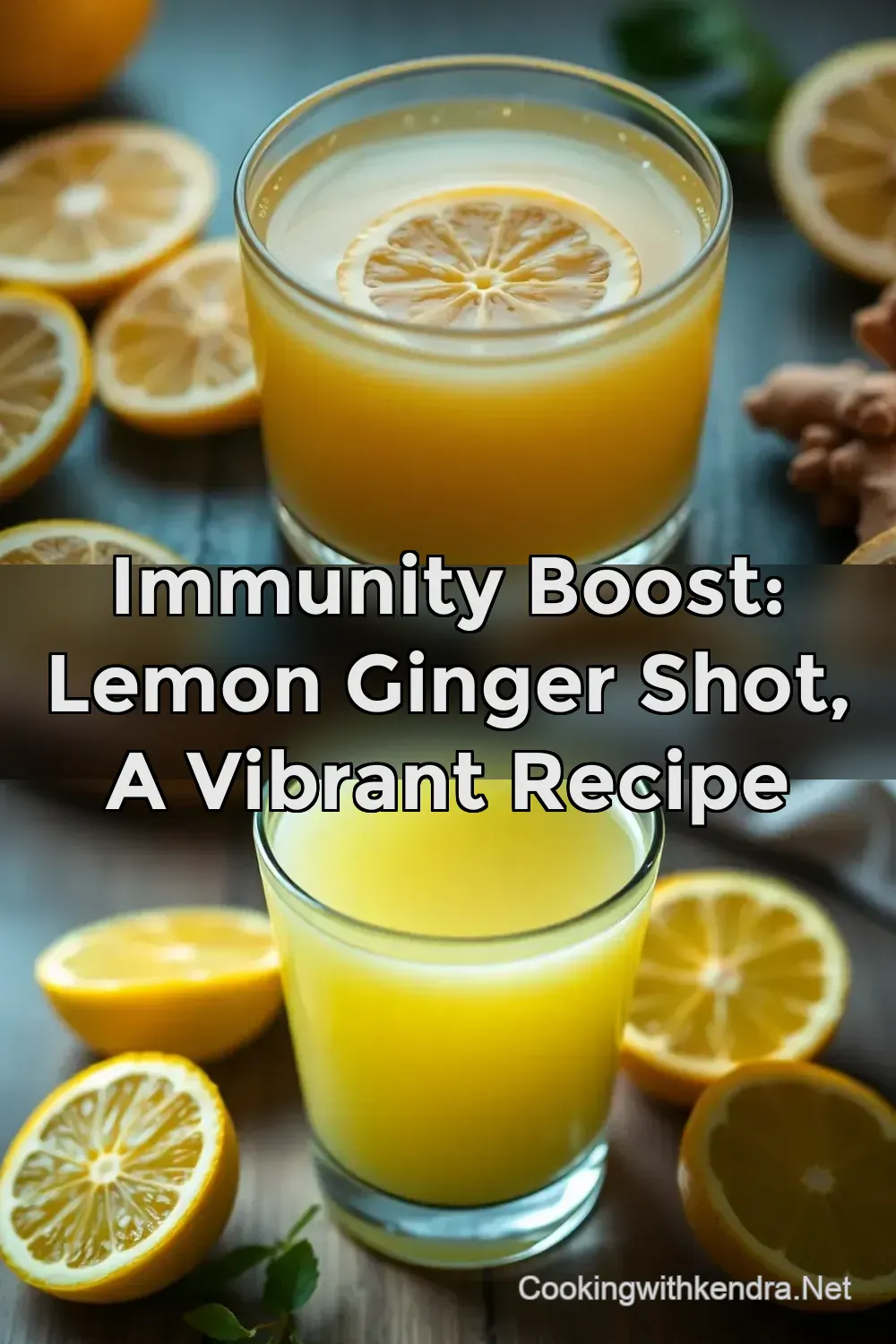 Immunity Boost: Lemon Ginger Shot a Vibrant Recipe : PIN FOR LATER Immunity Boost: Lemon Ginger Shot a Vibrant Recipe