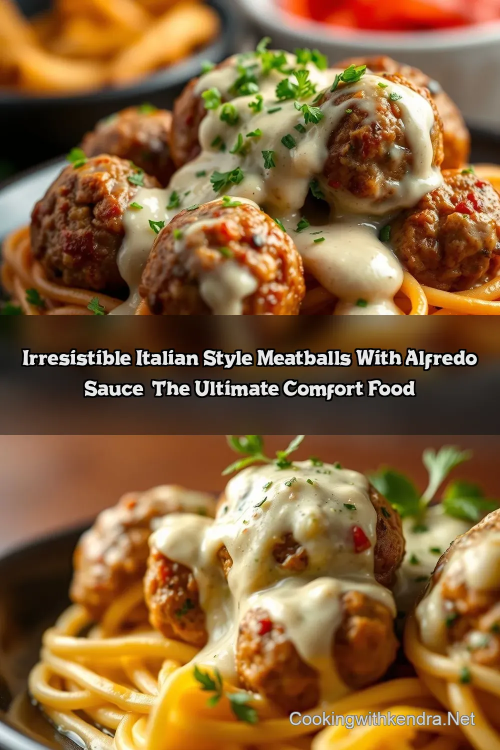 My Favorite Creamy Garlic Parmesan Meatballs with Rich…