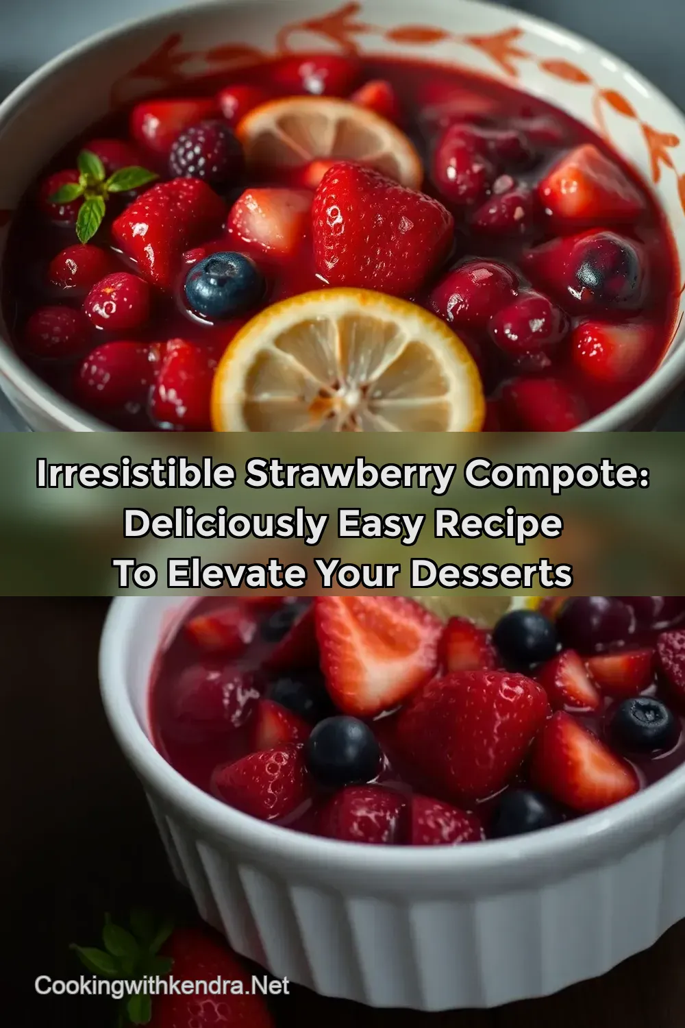 Irresistible Strawberry Compote: Deliciously Easy Recipe to Elevate Your Desserts : PIN FOR LATER Irresistible Strawberry Compote: Deliciously Easy Recipe to Elevate Your Desserts