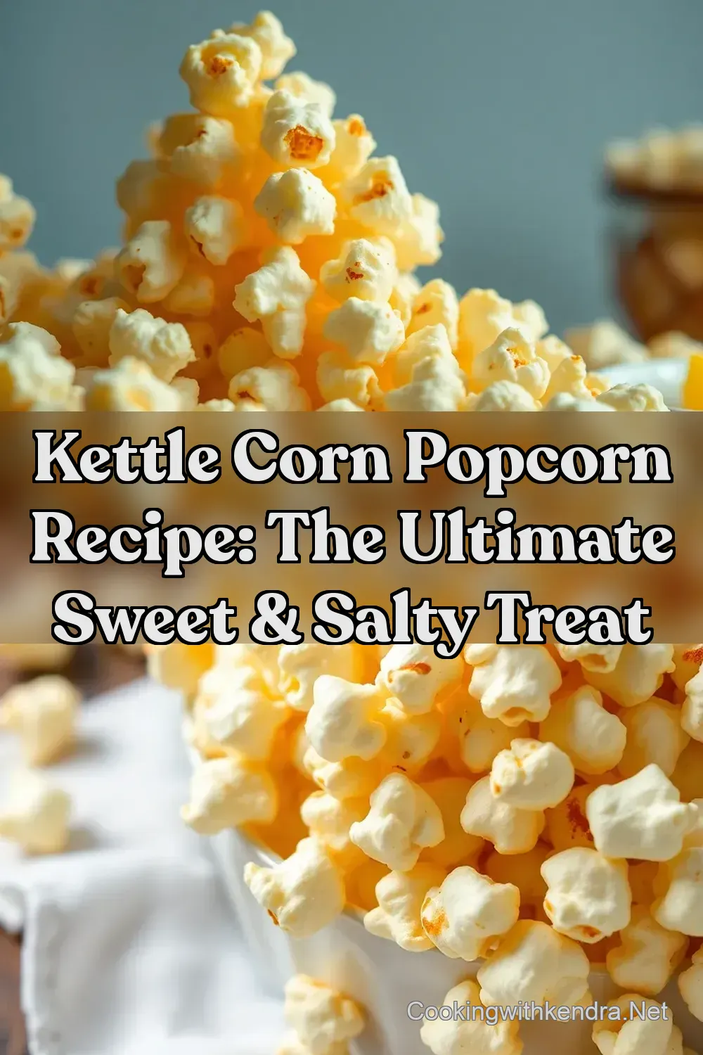 Kettle Corn Popcorn Recipe: The Ultimate Sweet & Salty Treat : PIN FOR LATER Kettle Corn Popcorn Recipe: The Ultimate Sweet & Salty Treat