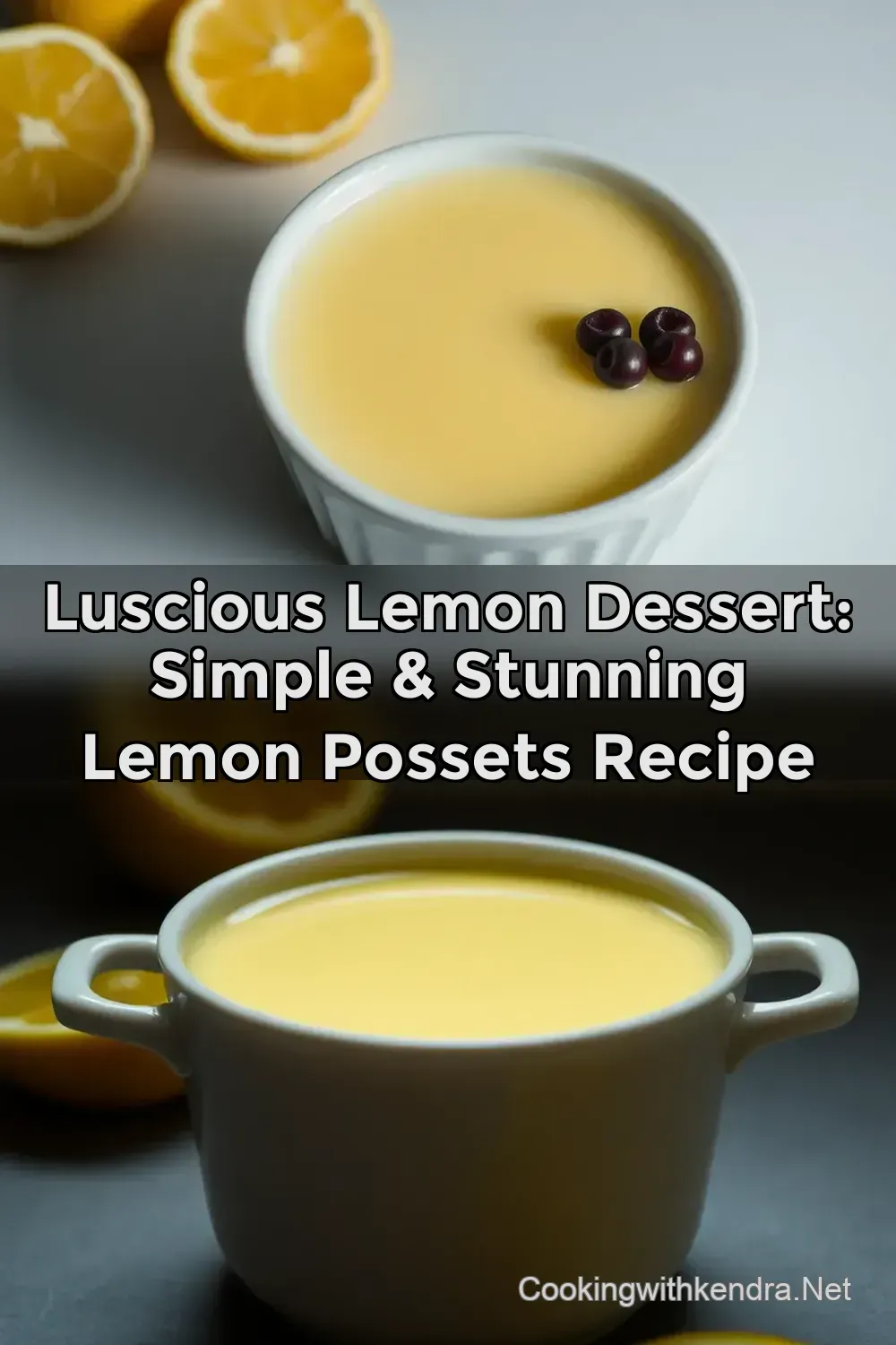 Luscious Lemon Dessert: Simple & Stunning Lemon Possets Recipe : PIN FOR LATER Luscious Lemon Dessert: Simple & Stunning Lemon Possets Recipe