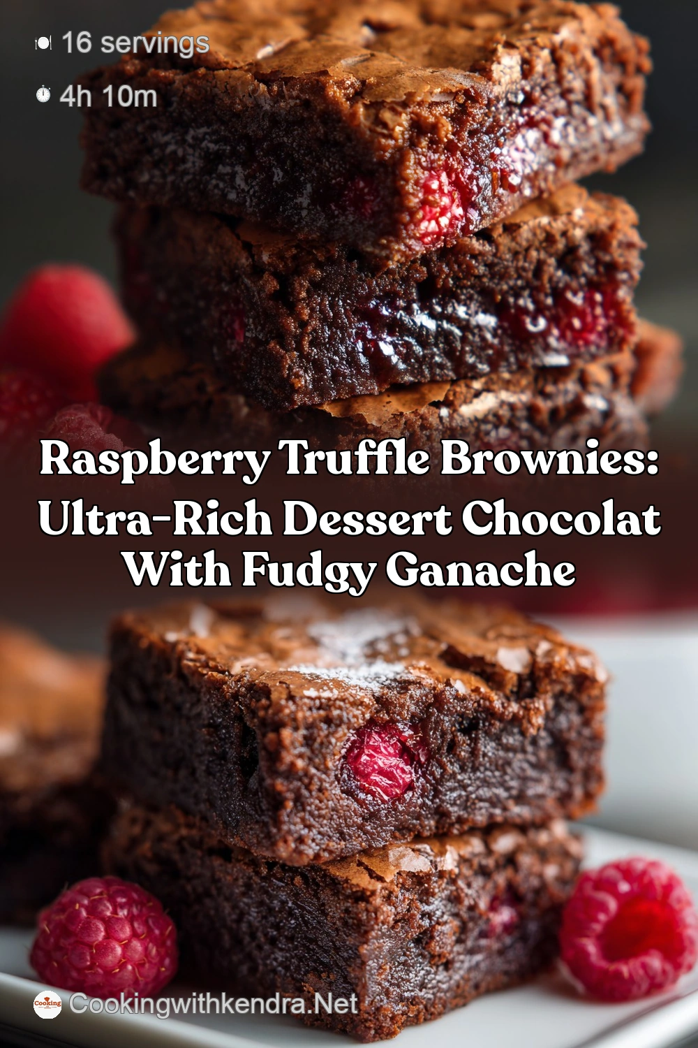 Raspberry Truffle Brownies: The Ultimate Fudgy, Crinkle-Top…