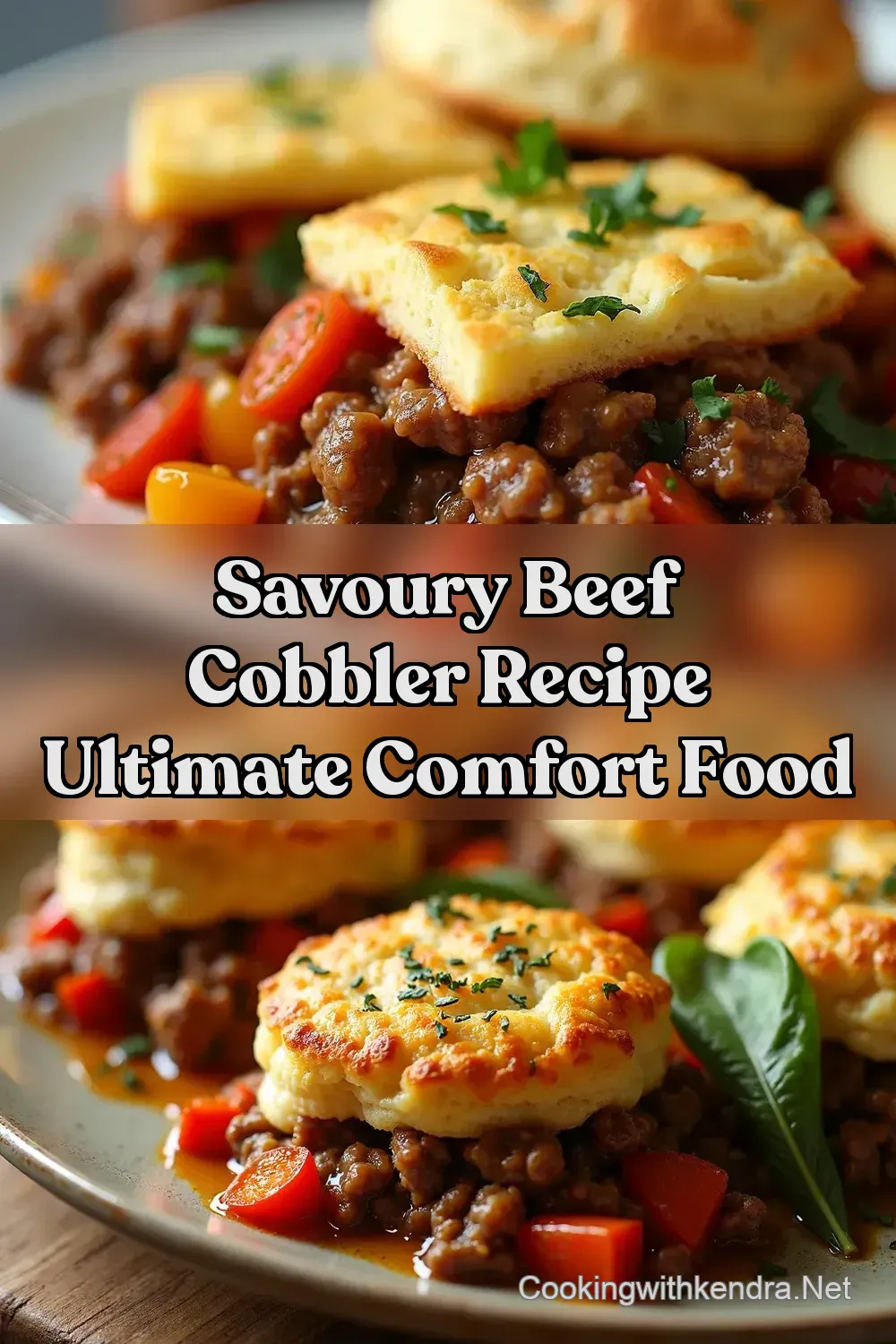 Hearty Minced Beef Veg Cobbler Cheddar Herb Scones