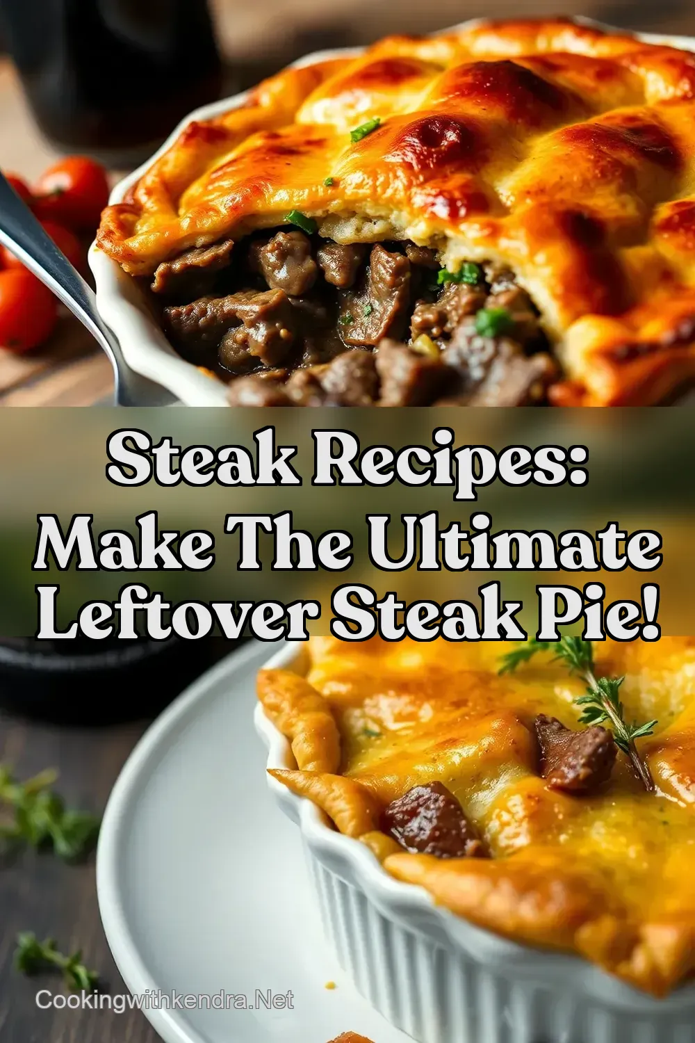 Steak Recipes: Make The Ultimate Leftover Steak Pie! : PIN FOR LATER Steak Recipes: Make The Ultimate Leftover Steak Pie!