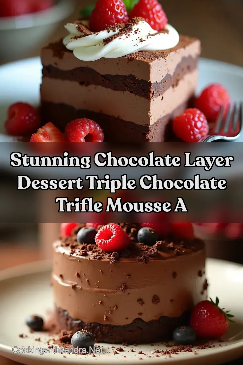 Triple Chocolate Trifle Mousse A Death By Chocolate Dream