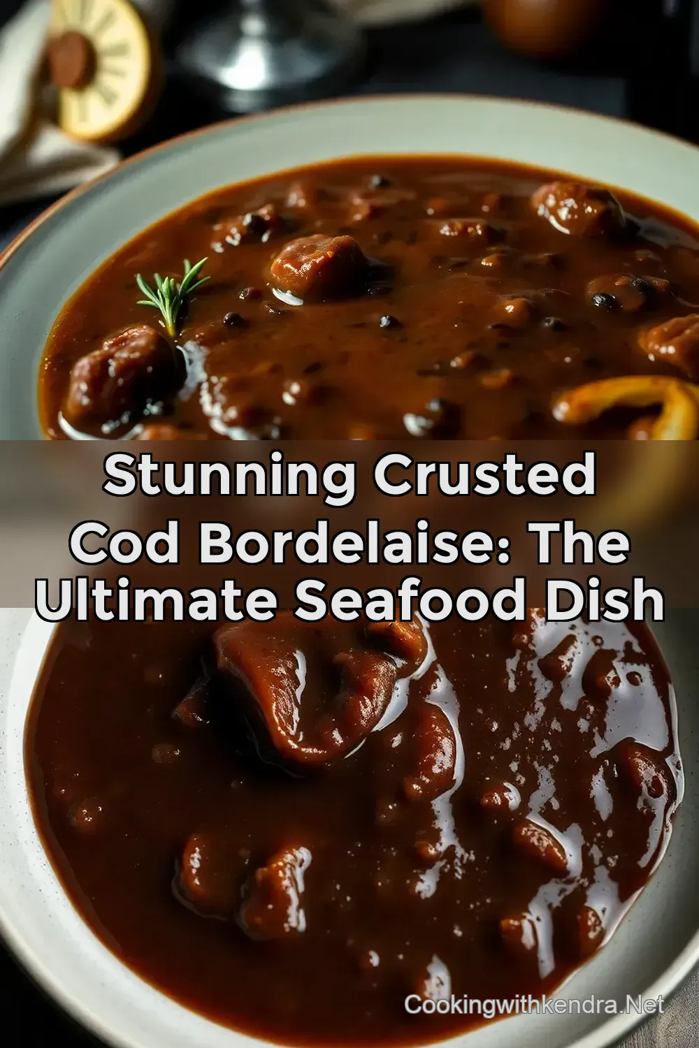 Stunning Crusted Cod Bordelaise: The Ultimate Seafood Dish : PIN FOR LATER Stunning Crusted Cod Bordelaise: The Ultimate Seafood Dish