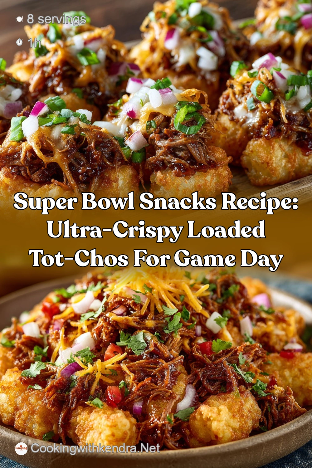 Super Bowl Snacks: Crispy Tot-Chos with Pulled Pork Cheese