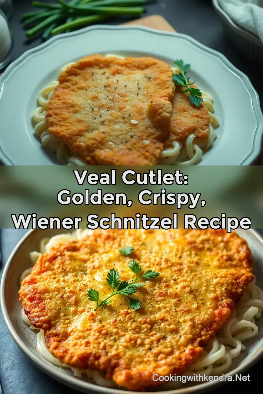 Veal Cutlet: Golden Crispy Wiener Schnitzel Recipe : PIN FOR LATER Veal Cutlet: Golden Crispy Wiener Schnitzel Recipe