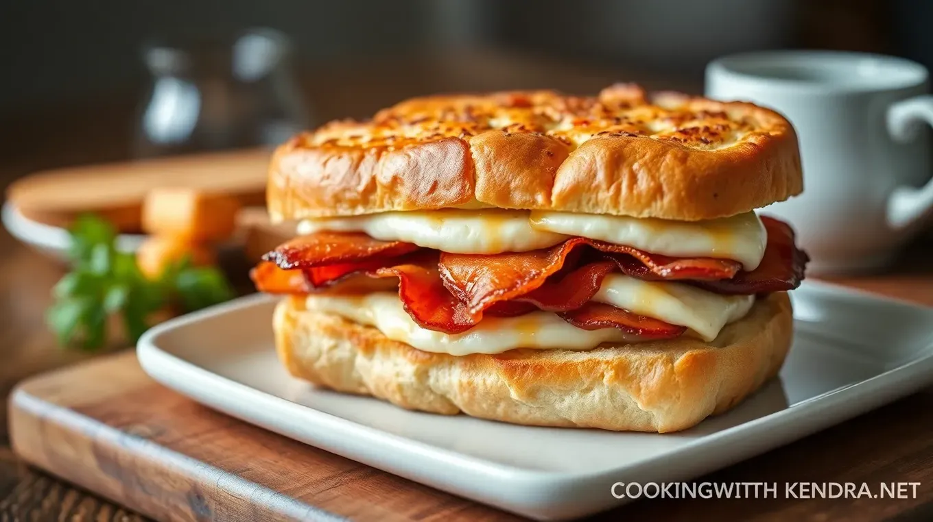 Bacon-Zola Breakfast Sandwich Delight