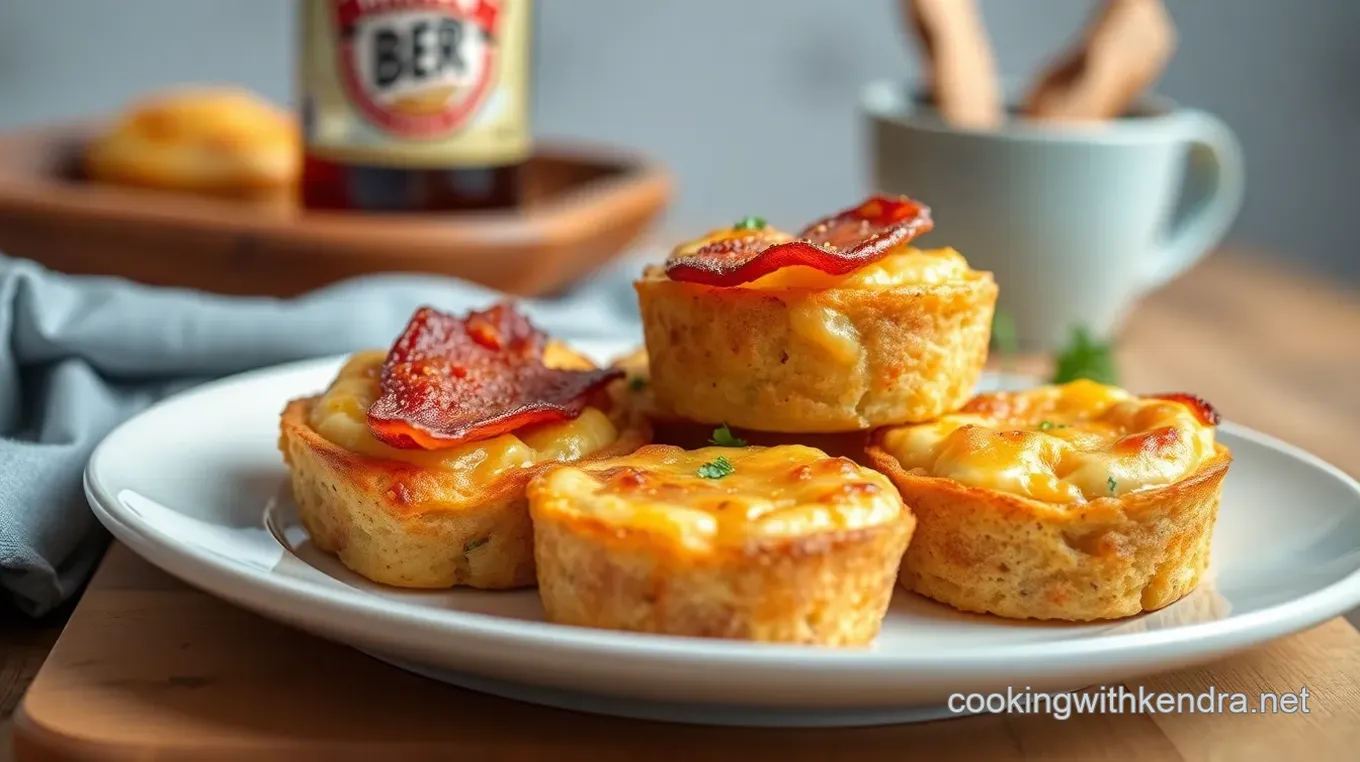 Bake Bacon Beer Cheddar English Muffin Bites