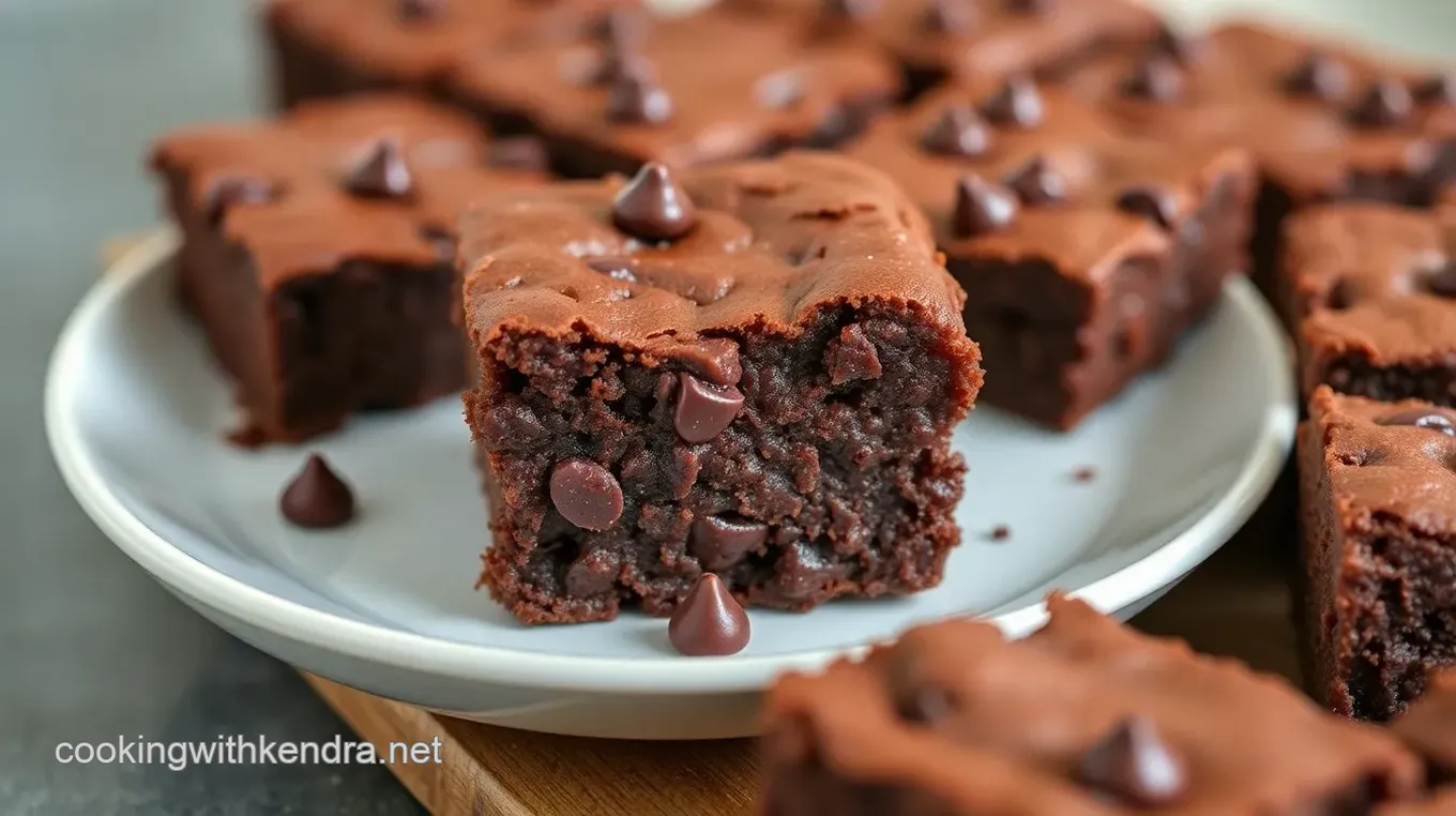 Decadent Chocolate Chip Fudge Brownies