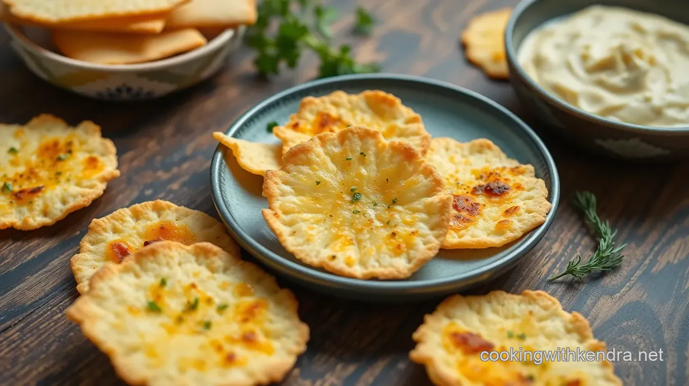 Bake Parmesan Garlic Crisps for Snacks