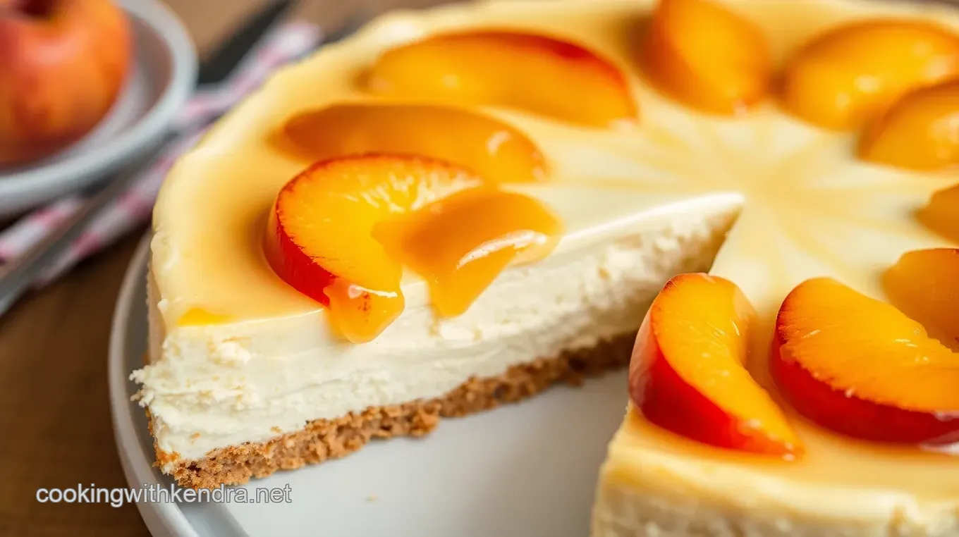 Peach Cobbler Cheesecake