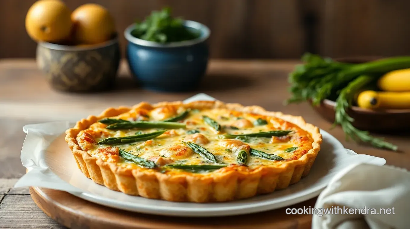 Salmon Asparagus Quiche