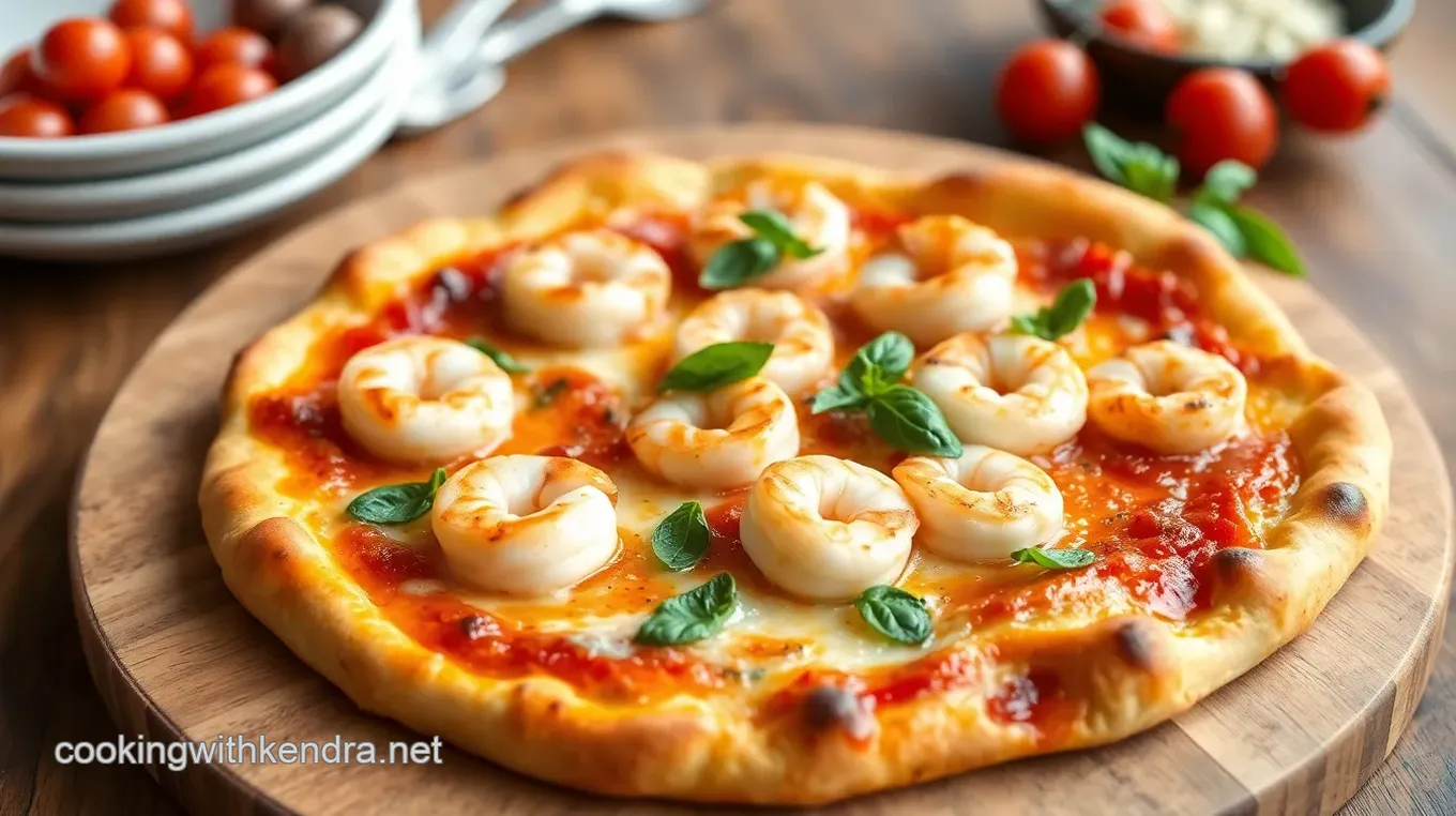 Mediterranean Pesto Shrimp Pizzetta