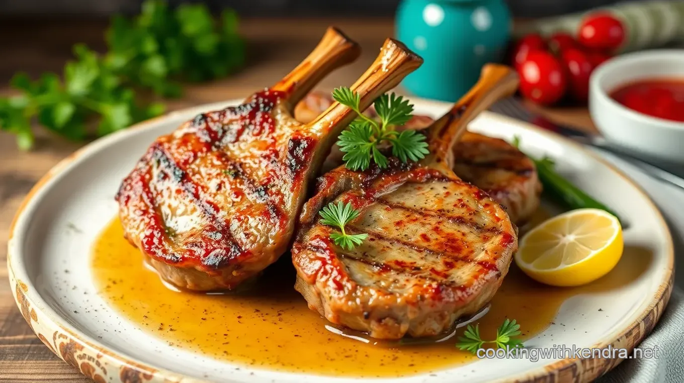 Broiled Lamb Chops with Spring Salad