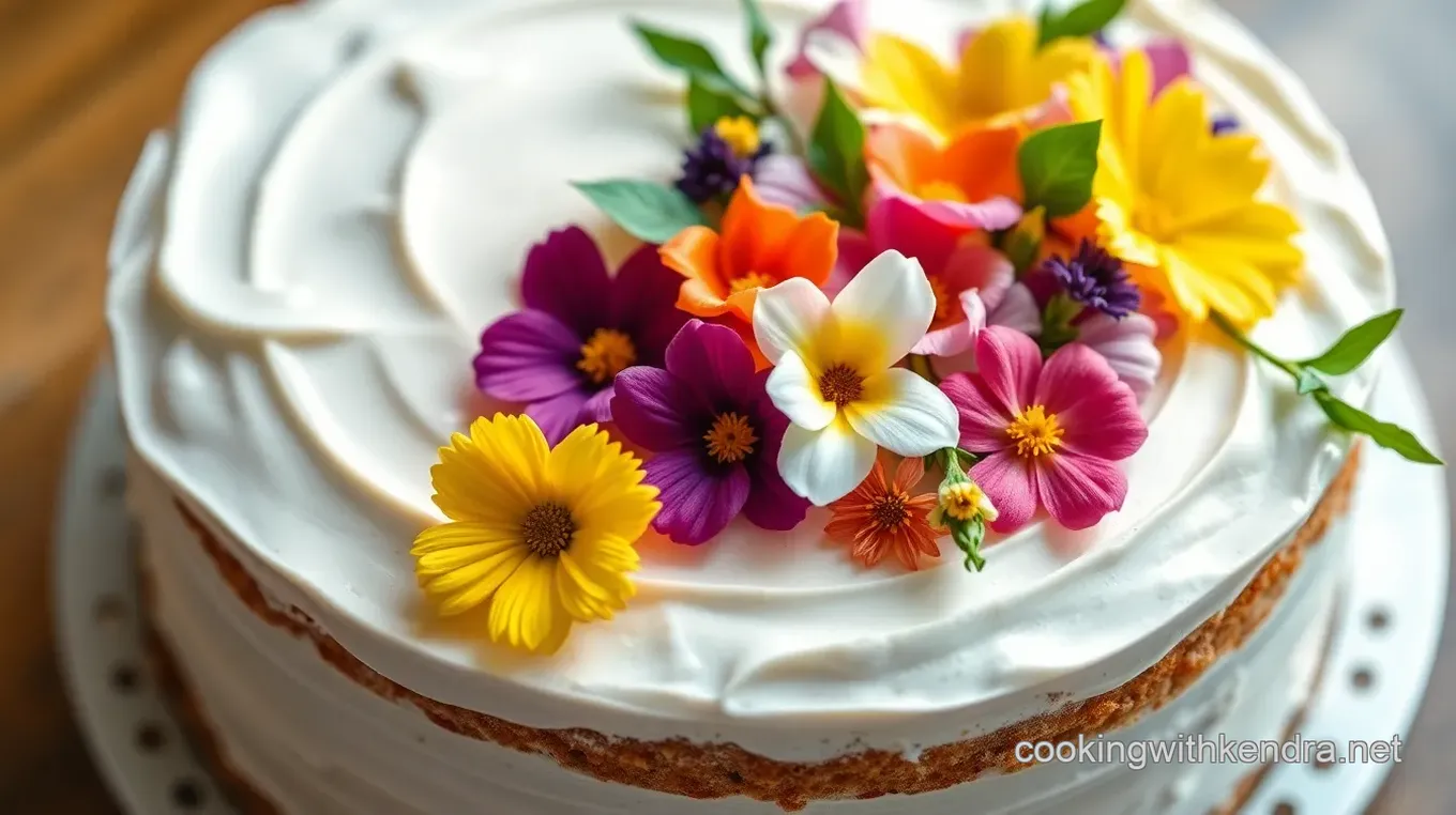 Floral Celebration Birthday Cake