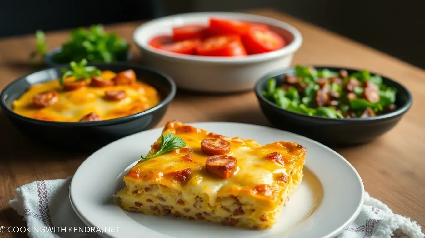 My Bake Cheesy Chorizo Strata Delight