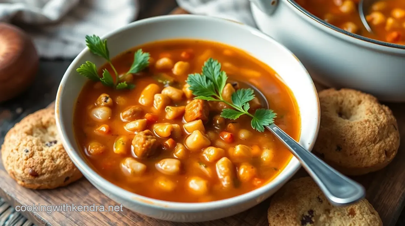 Tuscan Bean Soup with Tomato Muffins