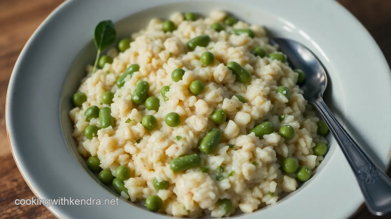 Creamy Broad Bean Risotto with Fresh Mint