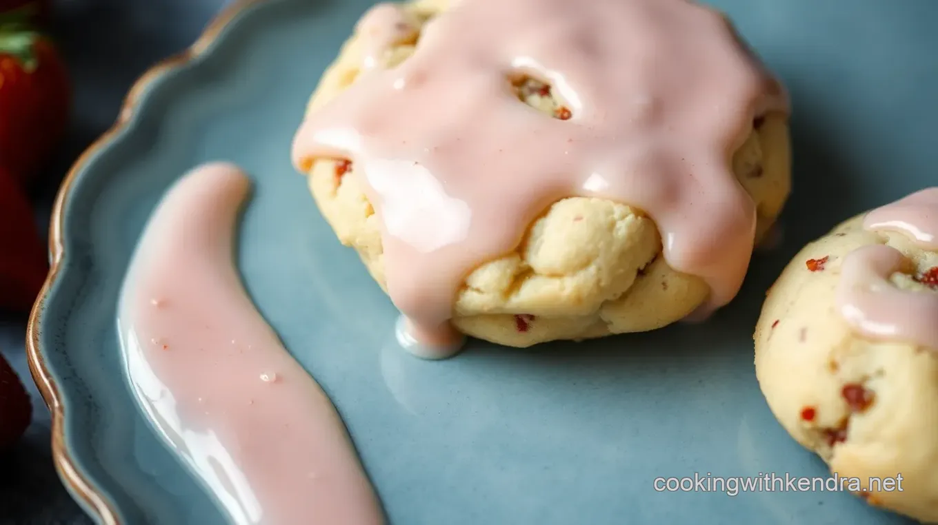 Strawberry Hardening Cookie Glaze