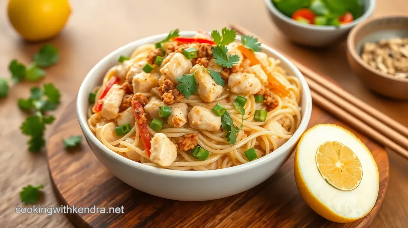 Asian Chicken Salad with Crunchy Noodles