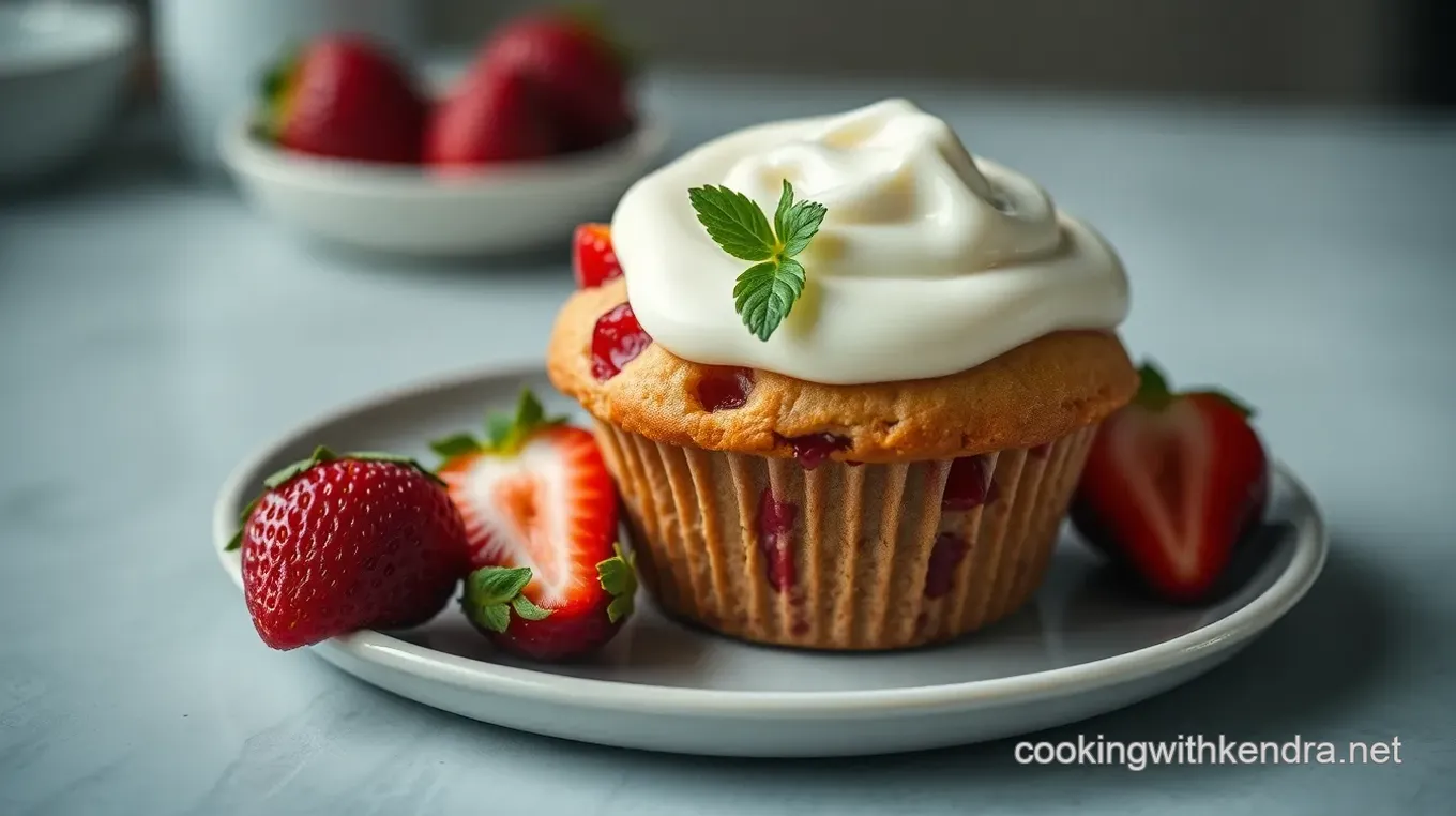 Strawberries Romanoff Muffins Recipe