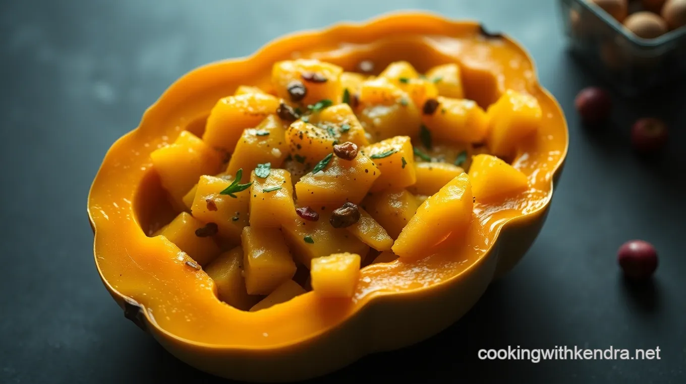 Roasted Crown Prince Squash with Herb Infusion