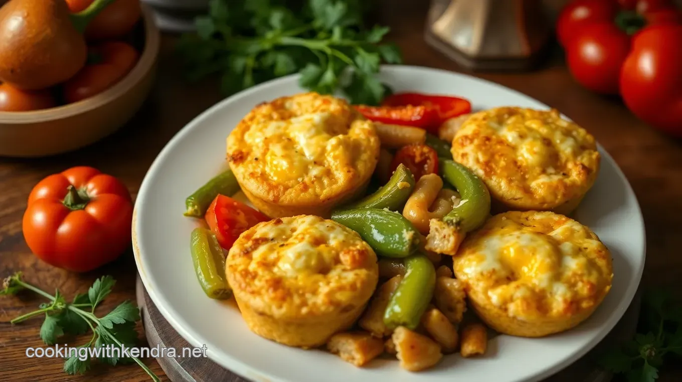 Pepper Sauté with Grilled Cheese Muffins