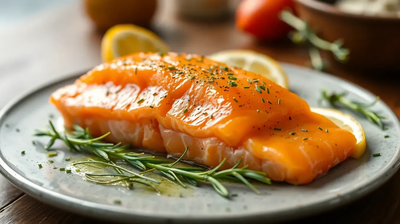 Chilled Smoked Salmon with Zesty Creamy Dip