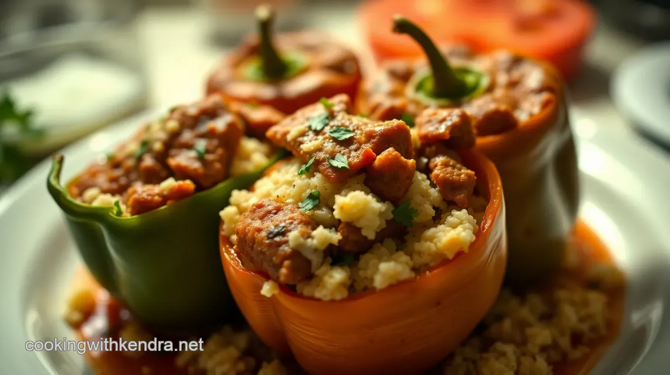 My Family' s Favourite Stuffed Calabrese Peppers with Sausage & Ricotta Stuffed Calabrese Peppers with Italian Sausage and Ricotta