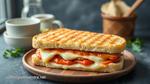 Grilled Three Cheese Panini - Cheesy Goodness