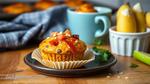 Bake Cornmeal Muffins with Cheesy Goodness