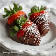 3-Ingredient Chocolate Covered Strawberry Fancy Easy Dessert with Dark Chocolate in 20 Minutes