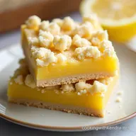 Easy 3Ingredient Lemon Crumble Bars Recipe Tea Time Treat