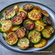 Roasted Air Fryer Zucchini and Squash