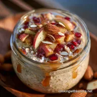 Apple Pie Overnight Oats: Easy High Protein Breakfast Prep