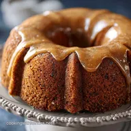 Applesauce Cake Easy Moist Spiced Recipe with Brown Sugar Glaze
