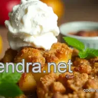Easy & Comforting Bake Apple Crisp with Ice Cream Delight: A Family Favorite