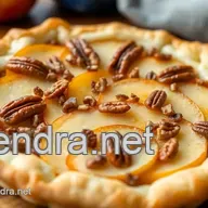 Delicious Bake Apple Pecan Tart with Flaky Puff Pastry: A Cozy Fall Dessert